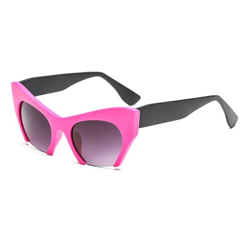 Fashionable Retro Cat Eye Sunglasses with Gradient Lenses and UV400 Shielding - Lucid Fantasy 