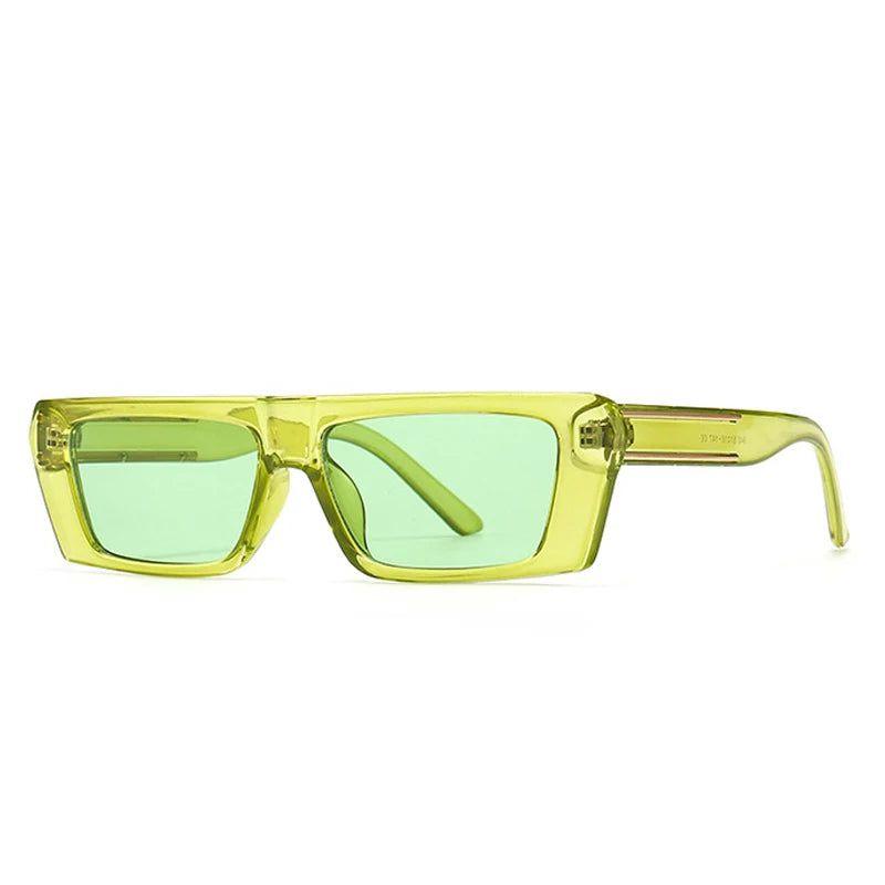 Fashionable Retro Mini Rectangle UV400 Sunglasses for Fashion-Forward Protection - Lucid Fantasy 