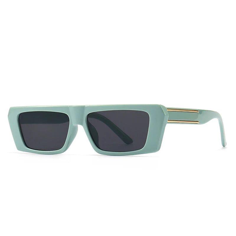 Fashionable Retro Mini Rectangle UV400 Sunglasses for Fashion-Forward Protection - Lucid Fantasy 