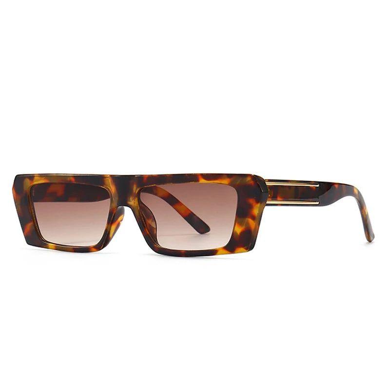 Fashionable Retro Mini Rectangle UV400 Sunglasses for Fashion-Forward Protection - Lucid Fantasy 