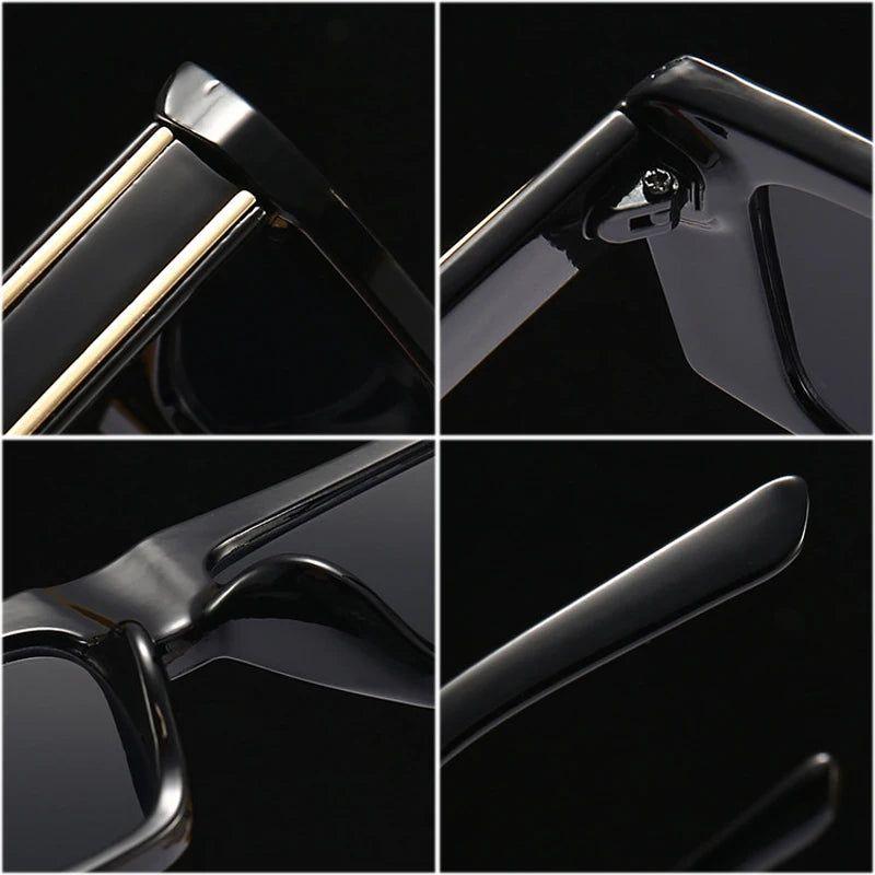 Fashionable Retro Mini Rectangle UV400 Sunglasses for Fashion-Forward Protection - Lucid Fantasy 