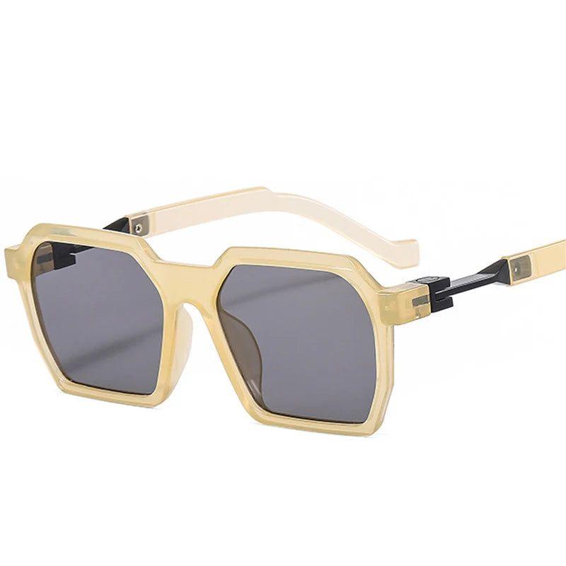 Fashionable Retro Polygon Square Shades with UV400 Protection - Original Design Fashion Sunglasses - Lucid Fantasy 