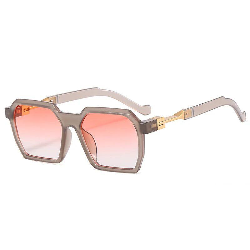 Fashionable Retro Polygon Square Shades with UV400 Protection - Original Design Fashion Sunglasses - Lucid Fantasy 