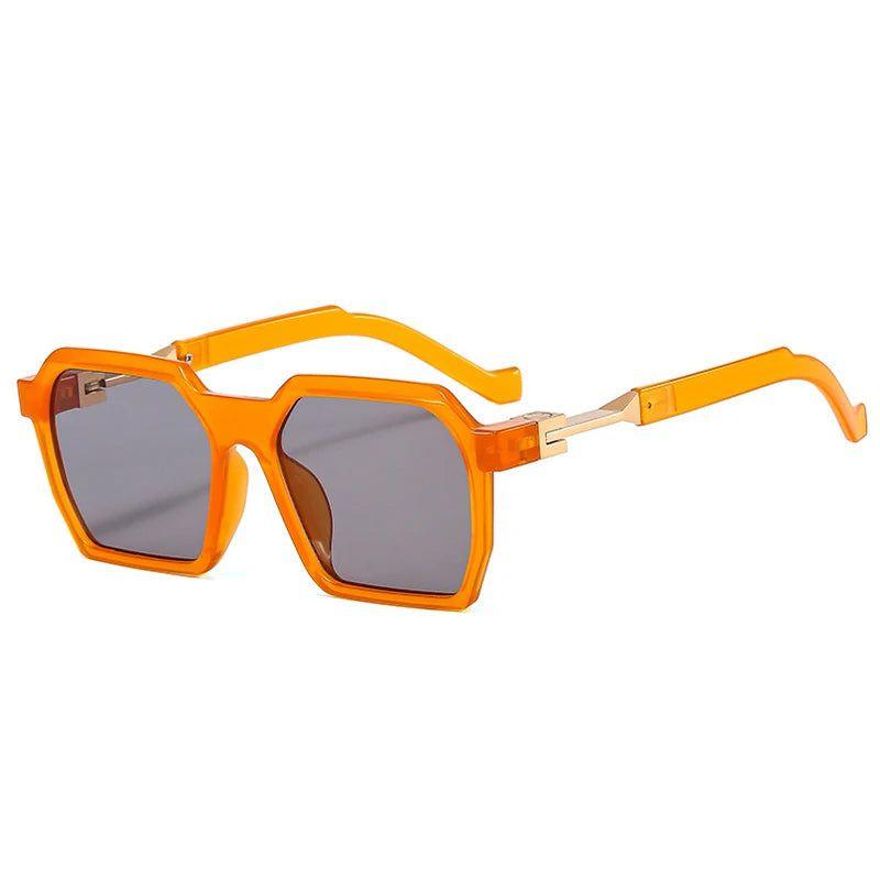 Fashionable Retro Polygon Square Shades with UV400 Protection - Original Design Fashion Sunglasses - Lucid Fantasy 