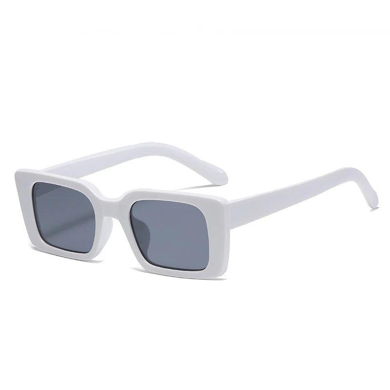 Fashionable Retro Rectangle Sunglasses with Gradient Lenses and UV400 Protection - Lucid Fantasy 