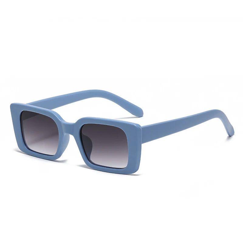 Fashionable Retro Rectangle Sunglasses with Gradient Lenses and UV400 Protection - Lucid Fantasy 