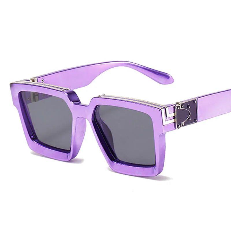 Fashionable Retro Square Luxury Sunglasses with UV400 Protection - Colorful Fashion Shades - Lucid Fantasy 