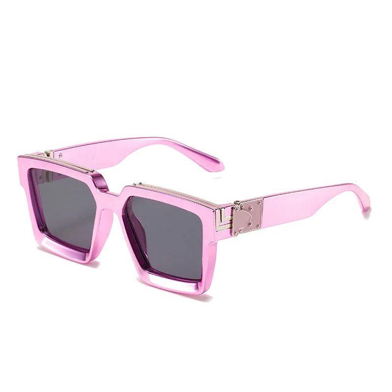 Fashionable Retro Square Luxury Sunglasses with UV400 Protection - Colorful Fashion Shades - Lucid Fantasy 