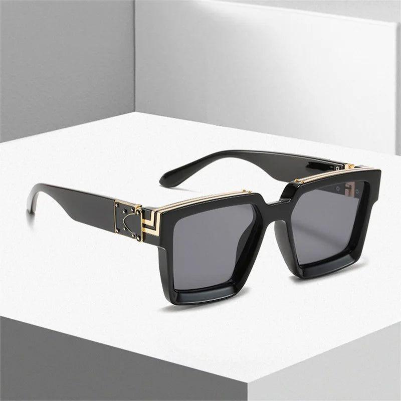 Fashionable Retro Square Luxury Sunglasses with UV400 Protection - Colorful Fashion Shades - Lucid Fantasy 