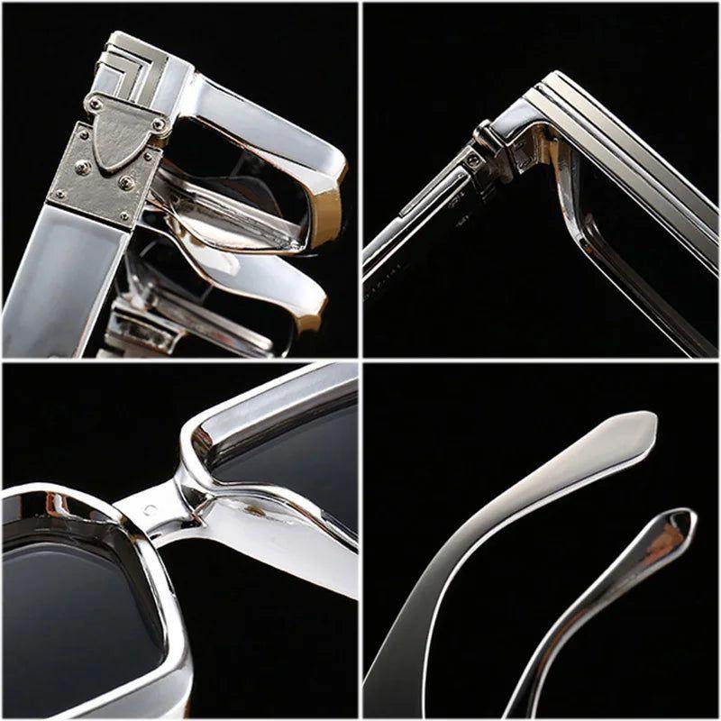 Fashionable Retro Square Luxury Sunglasses with UV400 Protection - Colorful Fashion Shades - Lucid Fantasy 