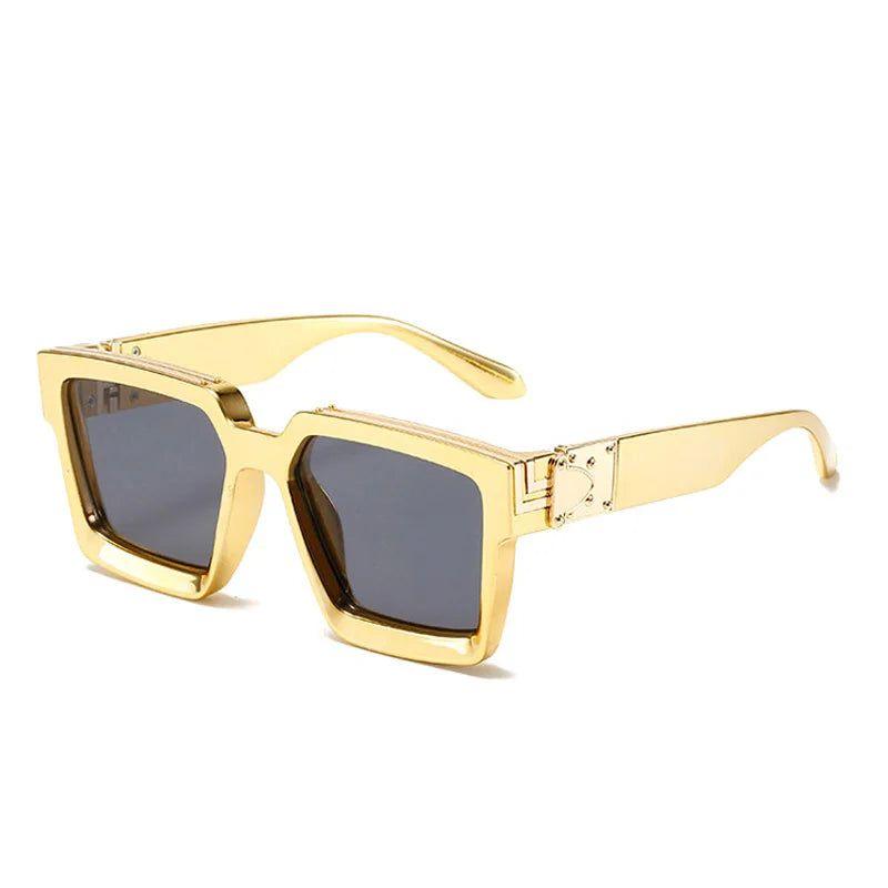 Fashionable Retro Square Luxury Sunglasses with UV400 Protection - Colorful Fashion Shades - Lucid Fantasy 