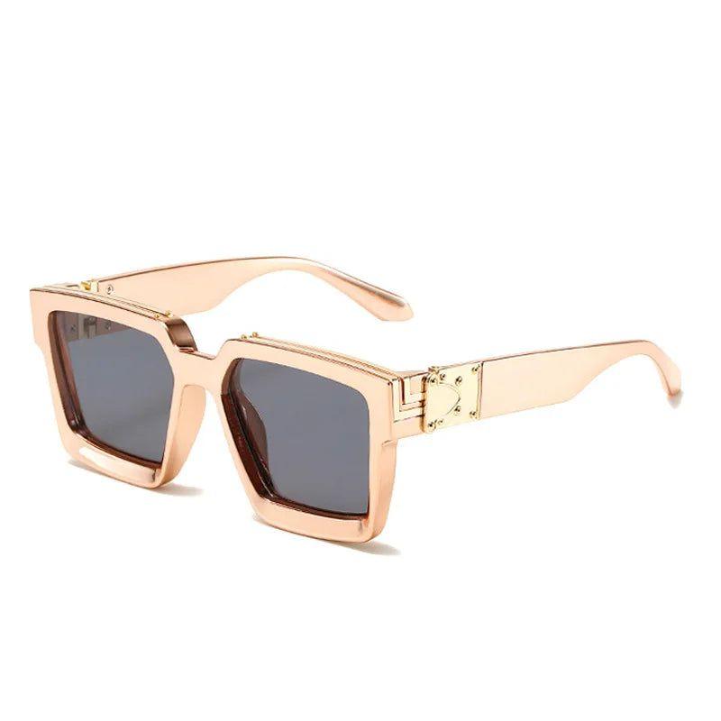 Fashionable Retro Square Luxury Sunglasses with UV400 Protection - Colorful Fashion Shades - Lucid Fantasy 