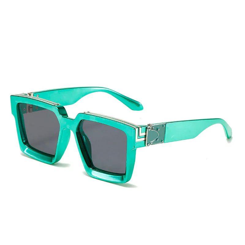 Fashionable Retro Square Luxury Sunglasses with UV400 Protection - Colorful Fashion Shades - Lucid Fantasy 