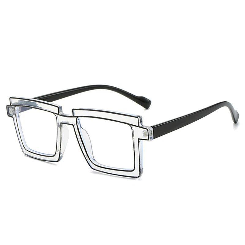 Fashionable Retro TR90 Square Glasses with Anti-Blue Light Protection - Lucid Fantasy 