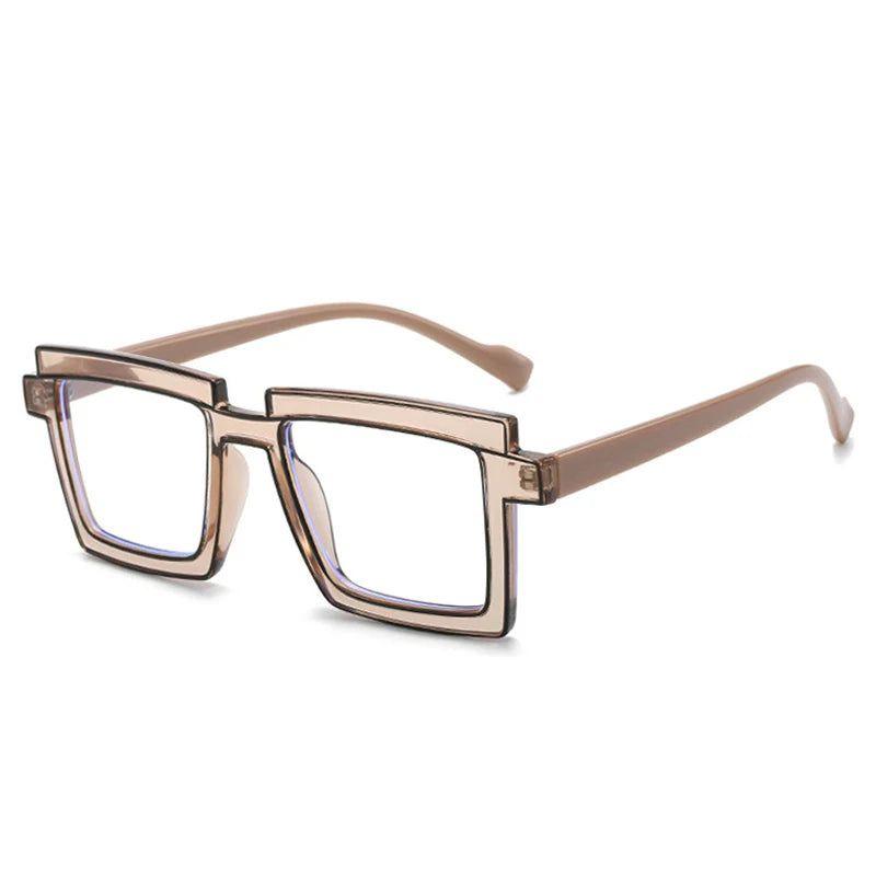 Fashionable Retro TR90 Square Glasses with Anti-Blue Light Protection - Lucid Fantasy 