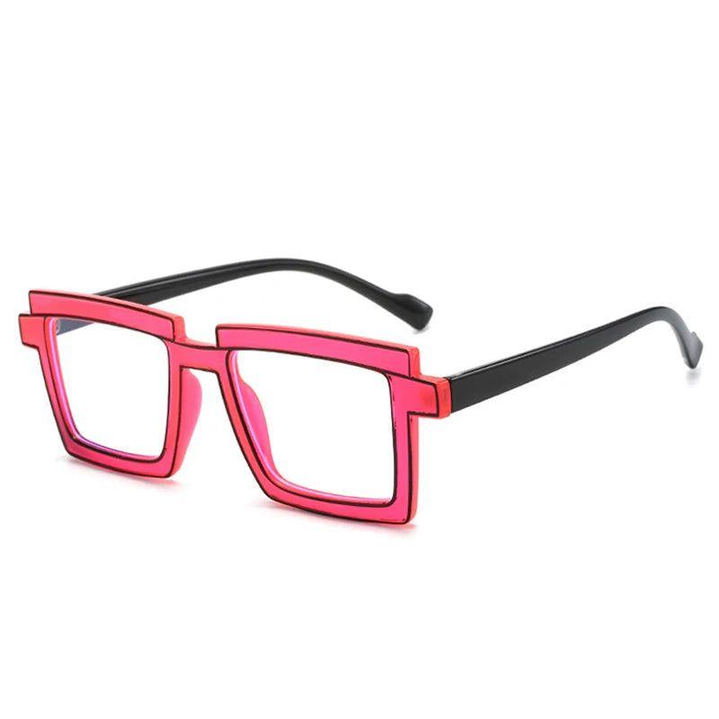 Fashionable Retro TR90 Square Glasses with Anti-Blue Light Protection - Lucid Fantasy 