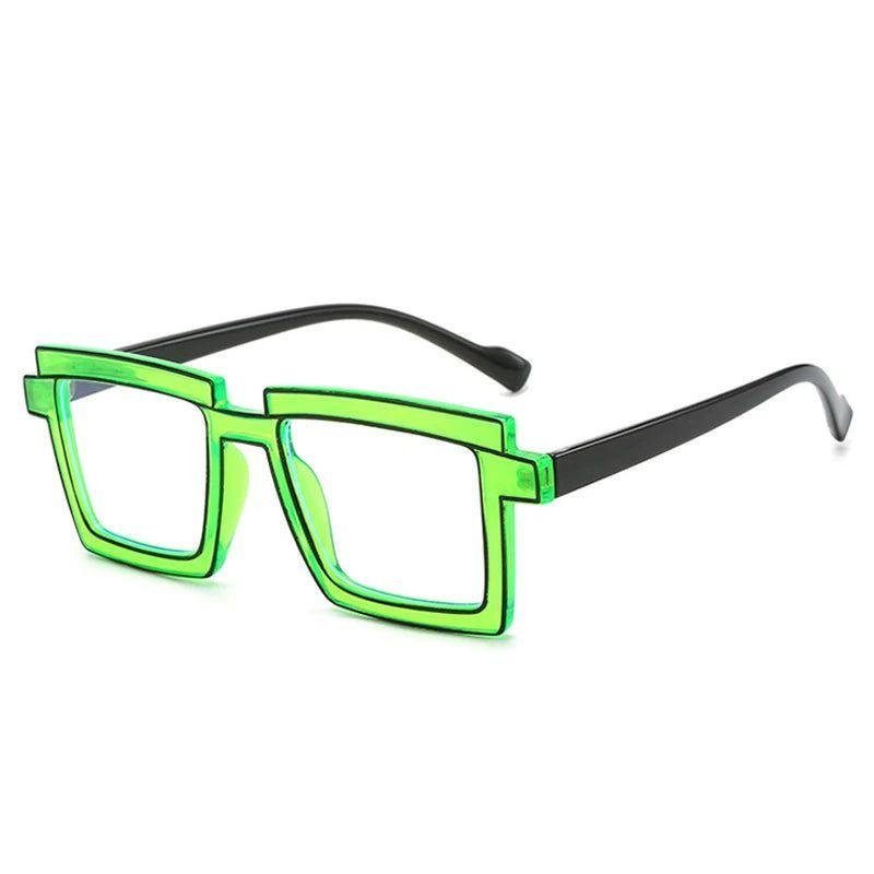 Fashionable Retro TR90 Square Glasses with Anti-Blue Light Protection - Lucid Fantasy 