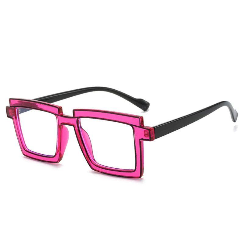 Fashionable Retro TR90 Square Glasses with Anti-Blue Light Protection - Lucid Fantasy 