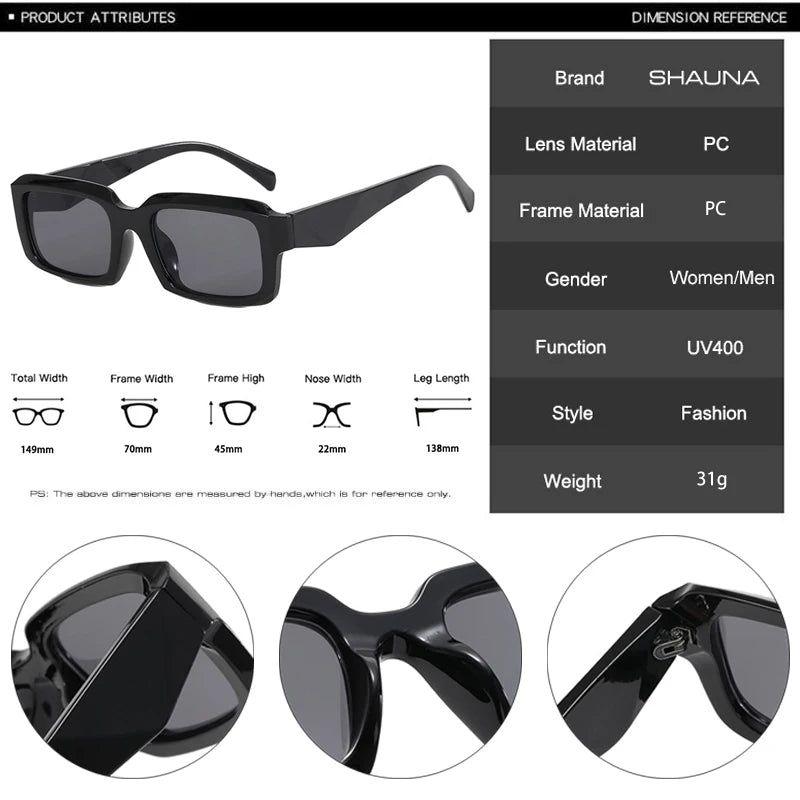 Fashionable Square Gradient Sunglasses with UV400 Protection - Lucid Fantasy 