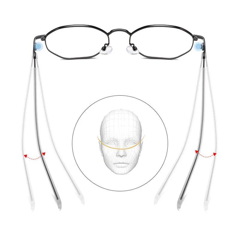 Fashionable Ultralight Anti-Blue Light Polygon Eyewear Frame - Lucid Fantasy 