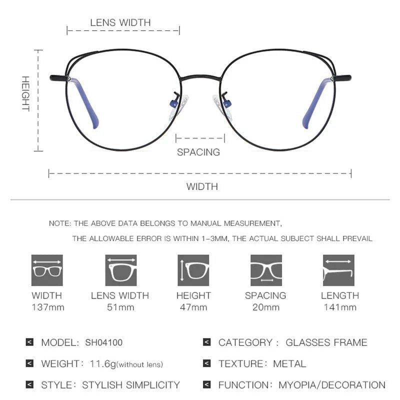 Fashionable Ultralight Anti-Blue Light Polygon Eyewear Frame - Lucid Fantasy 