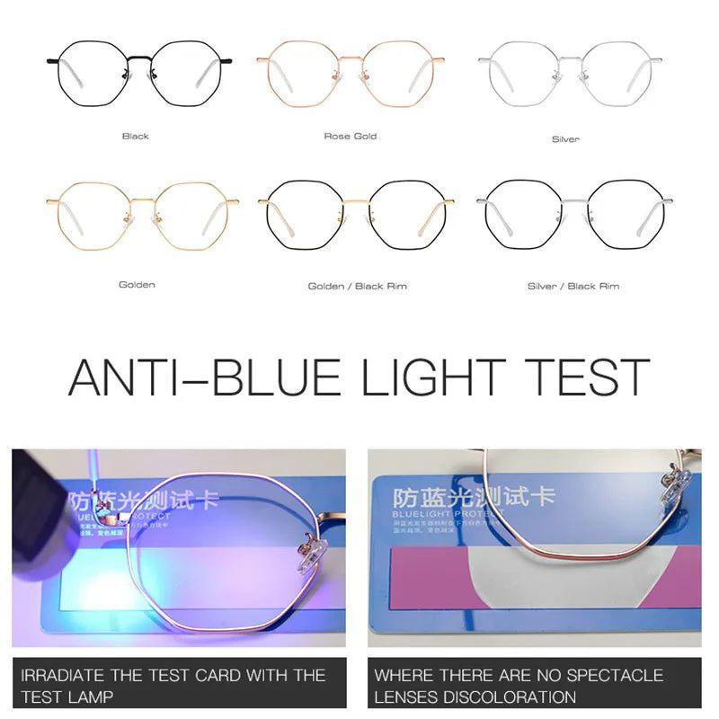 Fashionable Ultralight Anti-Blue Light Polygon Eyewear Frame - Lucid Fantasy 