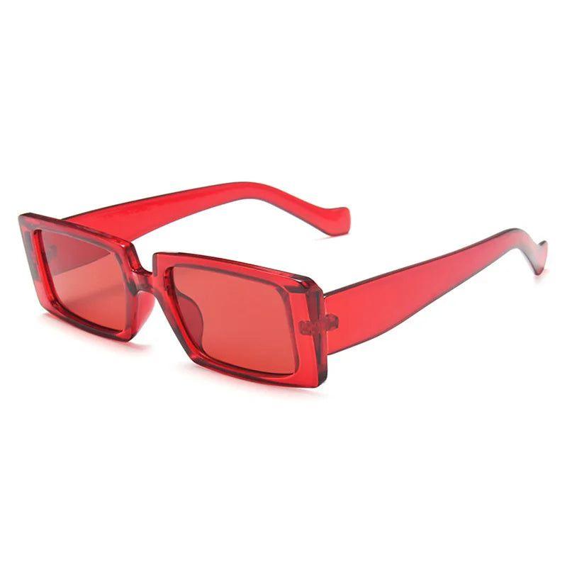 Fluorescent Retro Rectangle Sunglasses with UV400 Protection for Summer Fashion - Lucid Fantasy 