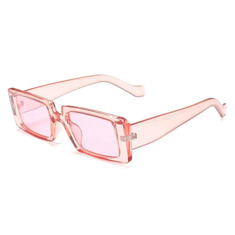 Fluorescent Retro Rectangle Sunglasses with UV400 Protection for Summer Fashion - Lucid Fantasy 