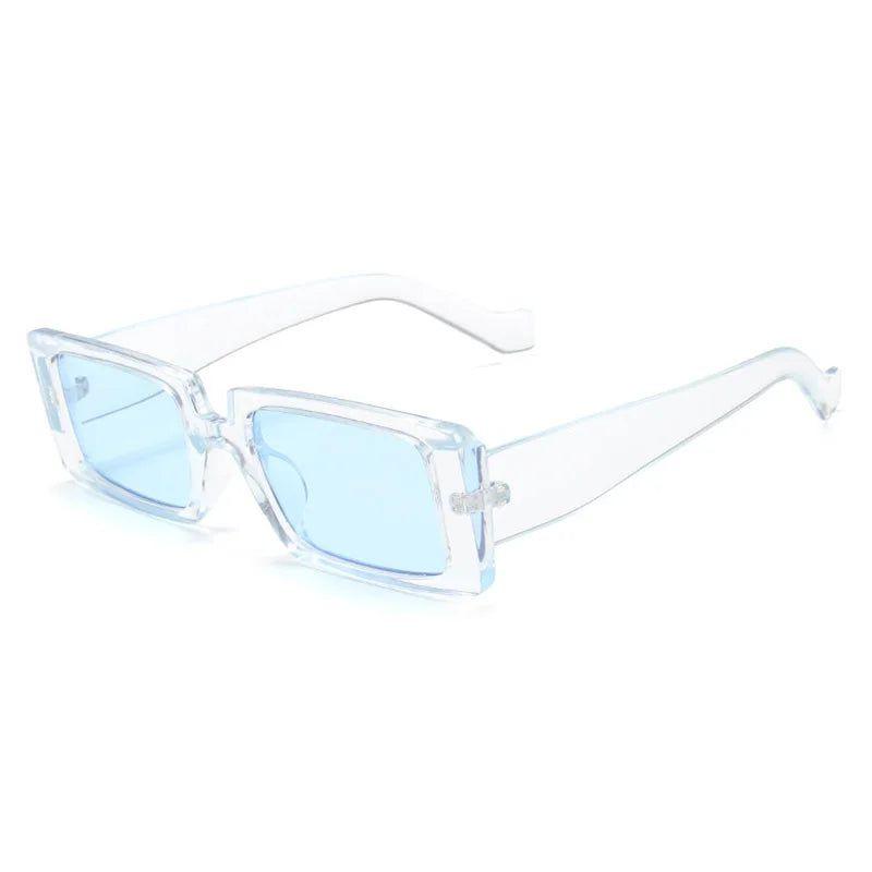 Fluorescent Retro Rectangle Sunglasses with UV400 Protection for Summer Fashion - Lucid Fantasy 