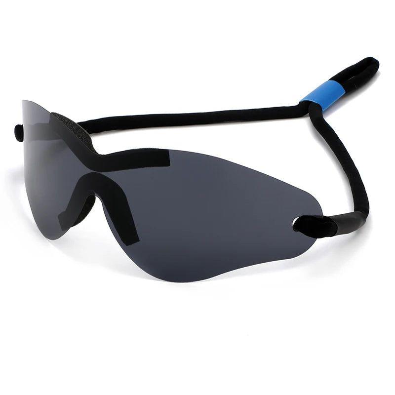 Futuristic Rimless Oversized Hip-Hop Sunglasses for Y2K Fashion - Lucid Fantasy 