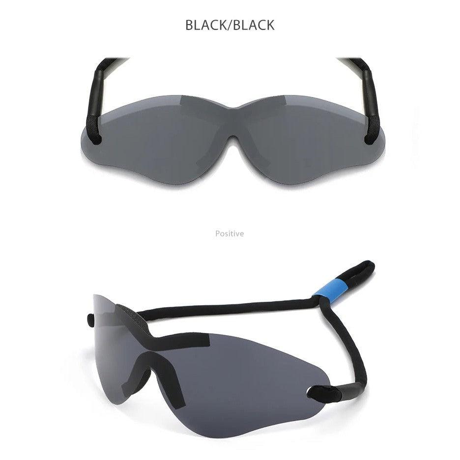 Futuristic Rimless Oversized Hip-Hop Sunglasses for Y2K Fashion - Lucid Fantasy 