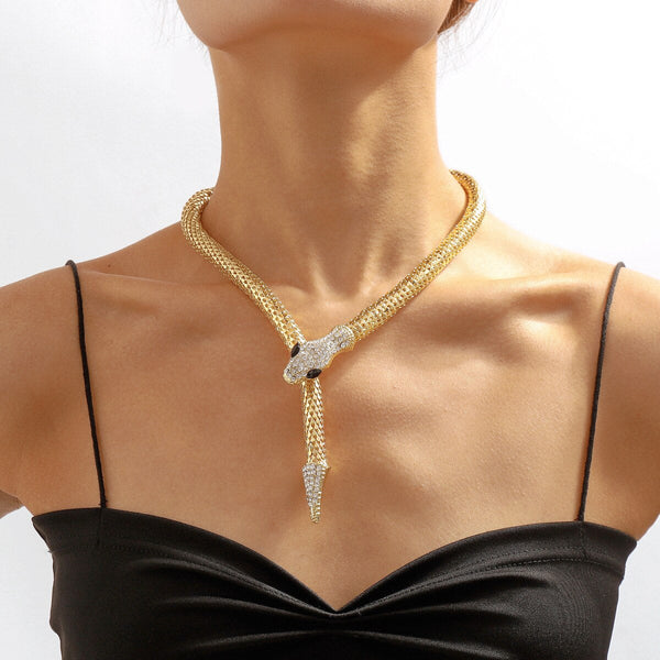 Gothic Chic Neo Gothic Snake Chain Wrap Choker Necklace Bracelet Body Jewelry
