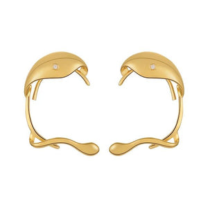 High Quality Fashion Jewelry Art Design Clip On Earrings Fashion Jewelry Gold Color Ear Cuff-Lucid Fantasy