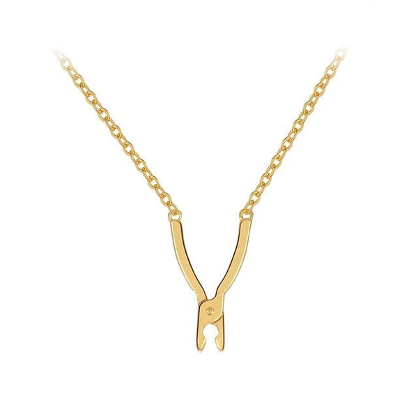 High Quality Fashion Jewelry Hiphop Pliers Pendants Necklace Fashion Jewelry Gold Color-Lucid Fantasy