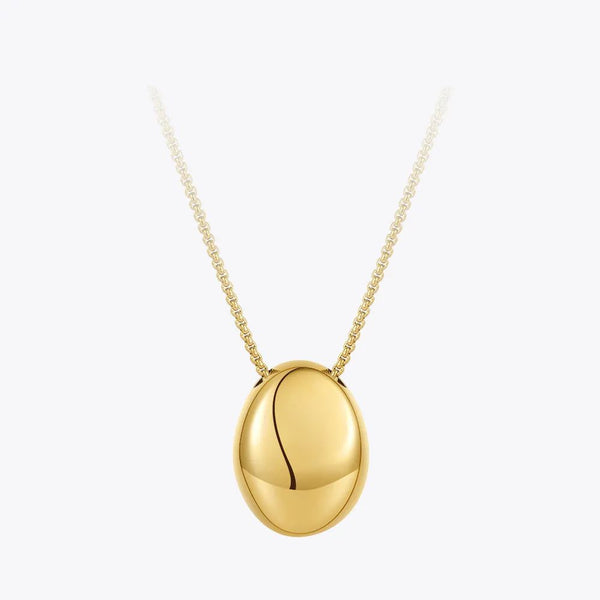 High Quality Fashion Jewelry Hollow Pebbles Stainless Steel Long Necklace Fashion Jewelry Gold Color Necklace Collar-Lucid Fantasy
