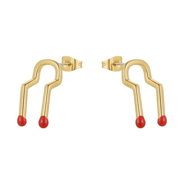 High Quality Fashion Jewelry Matchstick Maxi Stud Earrings Fashion Jewelry-Lucid Fantasy