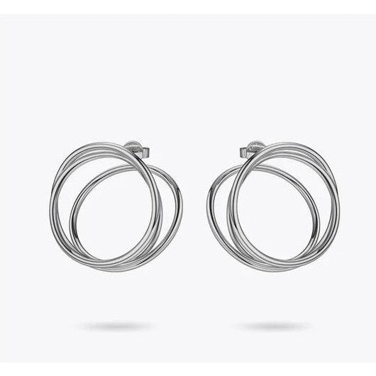 High Quality Fashion Jewelry Multi Layer Circle Stud Earrings Geometric Simple Statement Fashion Jewelry-Lucid Fantasy