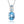 LUCID FANTASY Genuine 925 Sterling Silver Pendant Necklace Natural Blue Topaz 2.4 Carats Gems Fine Jewelry-Lucid Fantasy