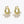 LUXE Design Natural Pearl Earrings Gold Color Small Circle Hoops Fashion Jewelry-Lucid Fantasy