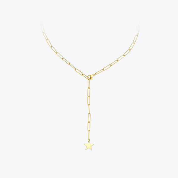 LUXE Design Pearl Star Choker Necklace Gold Color Cute Chain Necklaces Fashion Jewelry-Lucid Fantasy