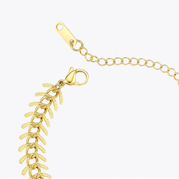 LUXE Design Punk Fancy Chain Bracelet Gold Color Stainless Steel Centipede Bracelet Fashion Jewelry-Lucid Fantasy