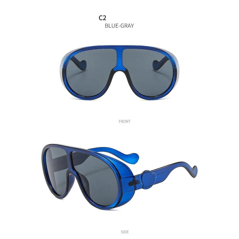 Luxury Oversized Goggle Sunglasses - One Piece Outdoor Shield Shades - Lucid Fantasy 