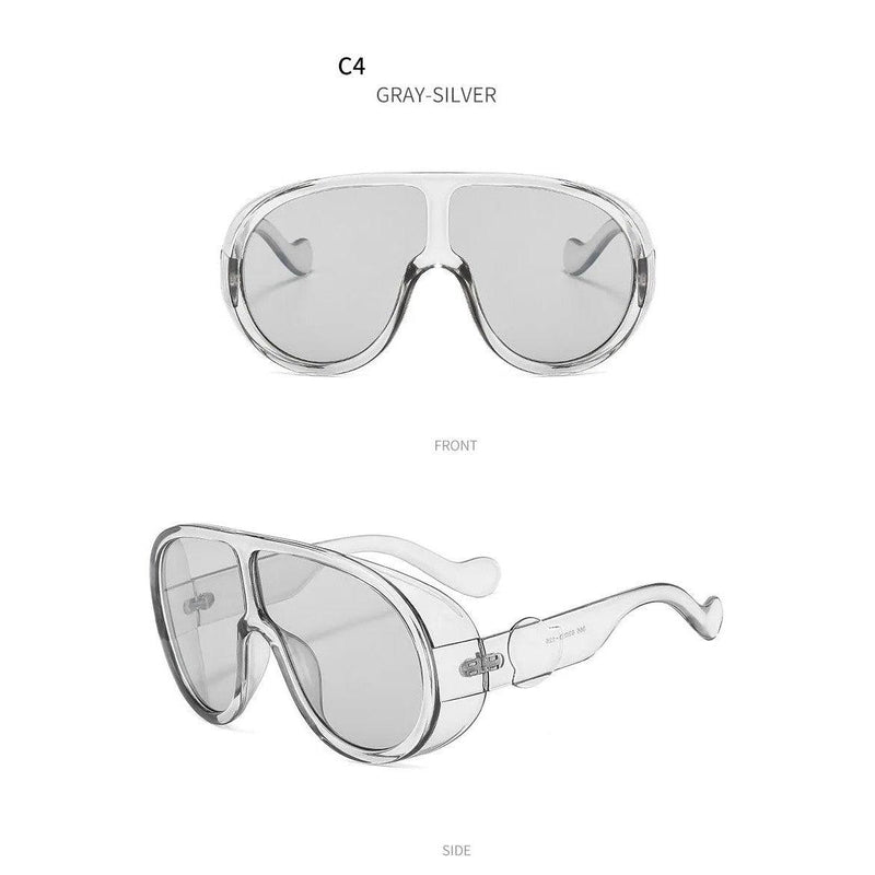 Luxury Oversized Goggle Sunglasses - One Piece Outdoor Shield Shades - Lucid Fantasy 