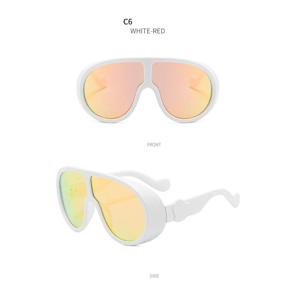 Luxury Oversized Goggle Sunglasses - One Piece Outdoor Shield Shades - Lucid Fantasy 