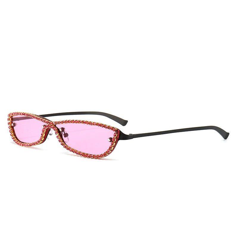 Luxury Rhinestone-Embellished Retro Sunglasses with UV400 Protection for Women - Lucid Fantasy 