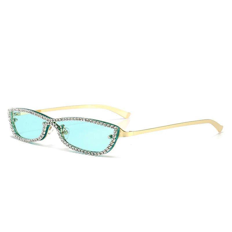 Luxury Rhinestone-Embellished Retro Sunglasses with UV400 Protection for Women - Lucid Fantasy 