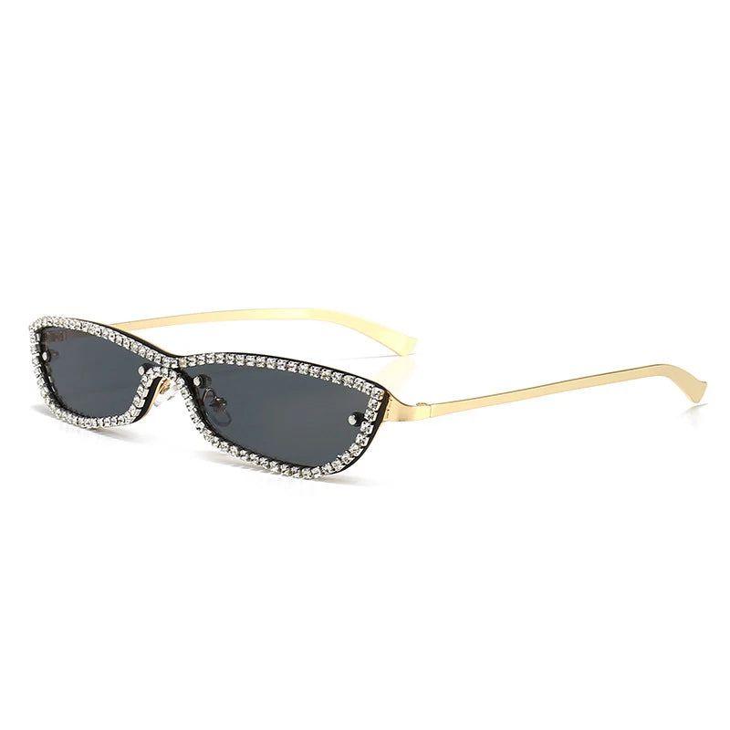 Luxury Rhinestone-Embellished Retro Sunglasses with UV400 Protection for Women - Lucid Fantasy 