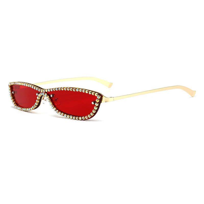 Luxury Rhinestone-Embellished Retro Sunglasses with UV400 Protection for Women - Lucid Fantasy 