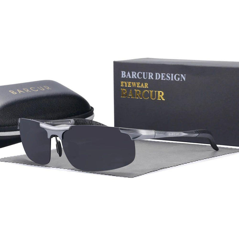 Men's Ultra Lightweight Polarized Sports Sunglasses - Barcur Aluminum Eyewear with Anti-Glare Lenses - Lucid Fantasy 