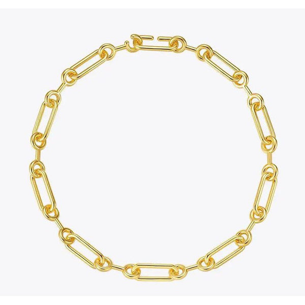 Modern Design Link Chain Necklaces Gold Color Necklace Fashion Jewelry-Lucid Fantasy